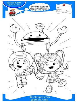 Çocuklar İçin Umizoomi Boyama Sayfaları 